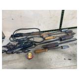 Vintage Soldering Irons Assorted Sizes