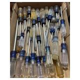Lot Clear Handle Screwdrivers Assorted