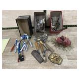 Pens, Old Tools, and Hotel Key Tags