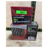 Pittsburgh Steel Stamping Sets 2 Sizes, 36pc Each