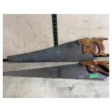 Foley No. 750 and Disston D-12 Hand Saws