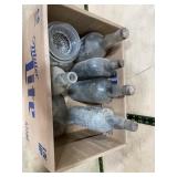 Old Glass Bottles and Glass Jar Lot