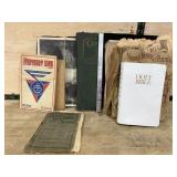 Songbooks, Bible, and Cookbooks