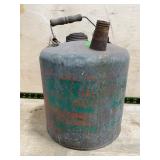 Metal 5 Gallon Gas Can With Wooden Handle