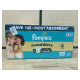 Pampers Swaddlers Size 6 Diapers 120-Count