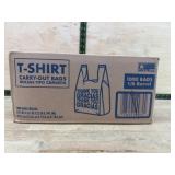 T-Shirt Carry-Out Bags, 1000 Count