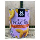 Sliced Yellow Clingstone Peaches 104 OZ