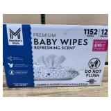 Premium Baby Wipes 1152 Count, 12 Packs