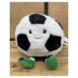 Plush Soccer Ball Toy with Green Feet