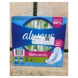 Always Maxi Pads Long Super 90 Count