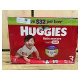 Huggies Little Movers Diapers Size 3, 192 Ct