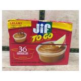 Jif To Go Creamy Peanut Butter Cups 36ct