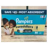 Pampers Swaddlers Size 8 Diapers, 86 Count