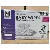 Premium Fragrance-Free Baby Wipes 1152 ct
