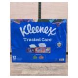 Kleenex Trusted Care 12 Flat Tissue Boxes
