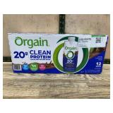 Orgain Clean Protein Chocolate Shake 12-Pack