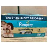 Pampers Swaddlers Size 6 Diapers, 120 Ct