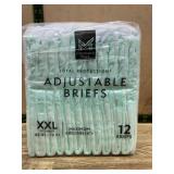 Adjustable Briefs XXL, 12 Pack