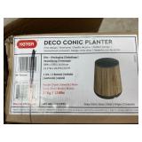 Keter Deco Conic Planter 59cm Gray