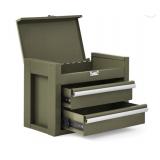 Mini Green Steel Tool Box with Drawers