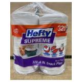Hefty Supreme 6 Inch Snack Plates 320 Count