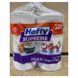 Hefty Supreme 6 Inch Snack Plates 320 Ct