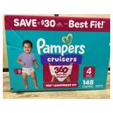 Pampers Cruisers 360ï¿½ Size 4 Diapers, 148 Ct