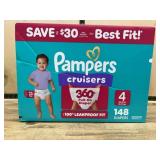 Pampers Cruisers 360ï¿½ Size 4 Diapers, 148 Ct