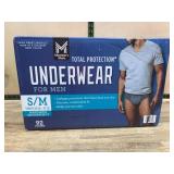 Total Protection Underwear for Men S/M 92 Ct