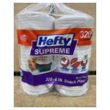 Hefty Supreme 6 Inch Snack Plates, 320 Ct