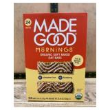 MadeGood Mornings Organic Oat Bars 24 Pack