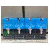 Disposable Food Gloves 4 Boxes, 2000 Gloves Total