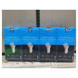 Disposable Food Gloves 500 Count, 4 Boxes