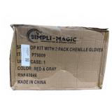 Simpli-Magic Spin Mop Kit with Chenille Gloves