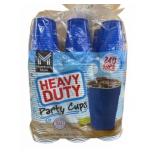Heavy Duty Blue Plastic Party Cups 240 Pack