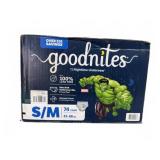 Goodnites Nighttime Underwear S/M 74 Count