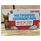 Multipurpose Absorbent Pads, 120 Pack