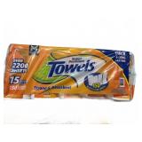 Super Premium Paper Towels 15 Mega Rolls