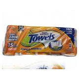 Super Premium Paper Towels 15 Mega Rolls