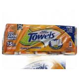Super Premium Paper Towels 15 Mega Rolls