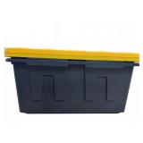40 Gallon Black and Yellow Storage Totes