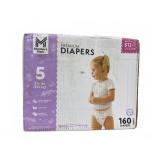 Premium Diapers Size 5, 160 Count Box