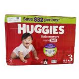 Huggies Little Movers Size 3 Diapers 192 Count