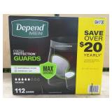 Depend Men Fresh Protection Guards, 112 Count