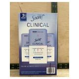 Secret Clinical Antiperspirant 3 Pack 1.6 oz Each