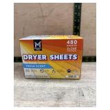 Dryer Sheets Fresh Scent 480 Count Twin Pack