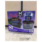 33 Gallon Power Flex Large Trash Bags, 90 Ct