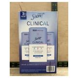Secret Clinical 3 Pack Antiperspirant Deodorant