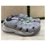 Gray Closed Toe Sandal Shoes Size 6M