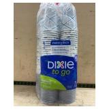 Dixie To Go 12oz Paper Cups With Lids, 108ct